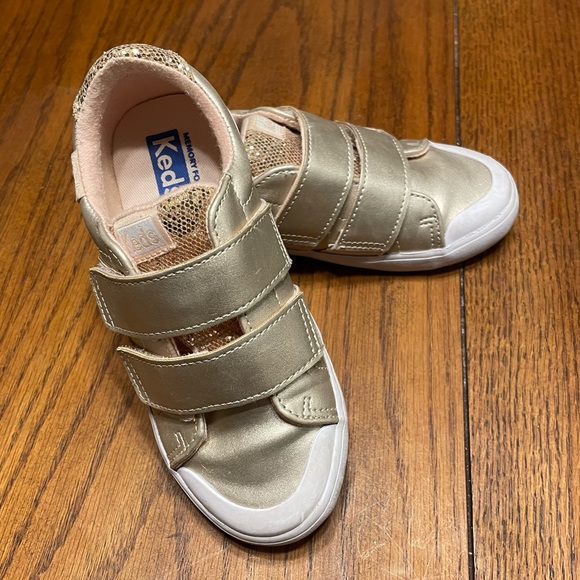 Keds Shoes Rose Gold Velcro Keds Size 95 Poshmark
